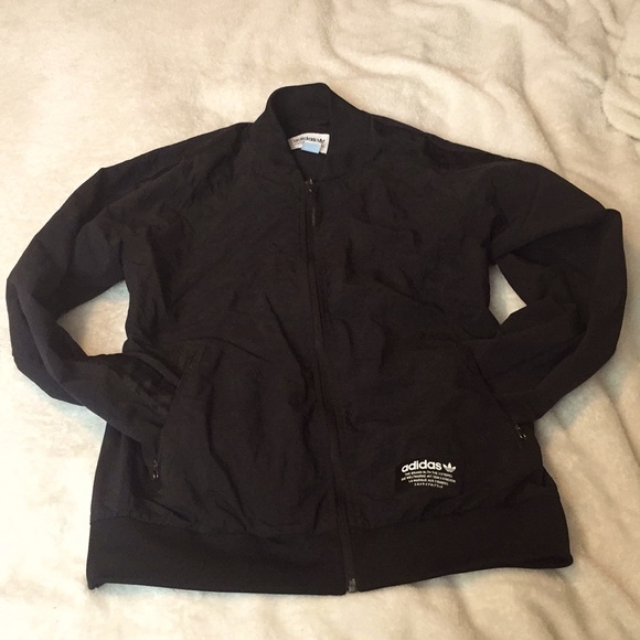 Adidas Track Jacket w/black stripes - Picture 1 of 3